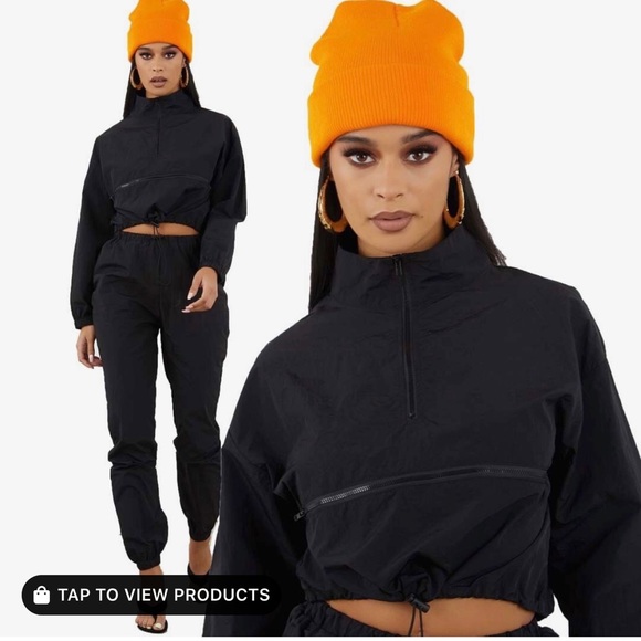 sorella Pants - Sorella black two piece track set